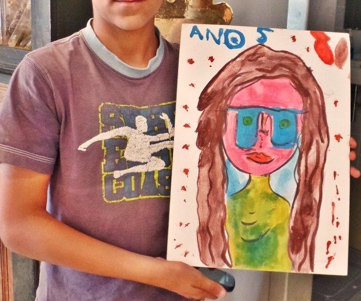 O Retrato – oficina de colagens, recortes e e desenho inspirada no retrato da Princesa 